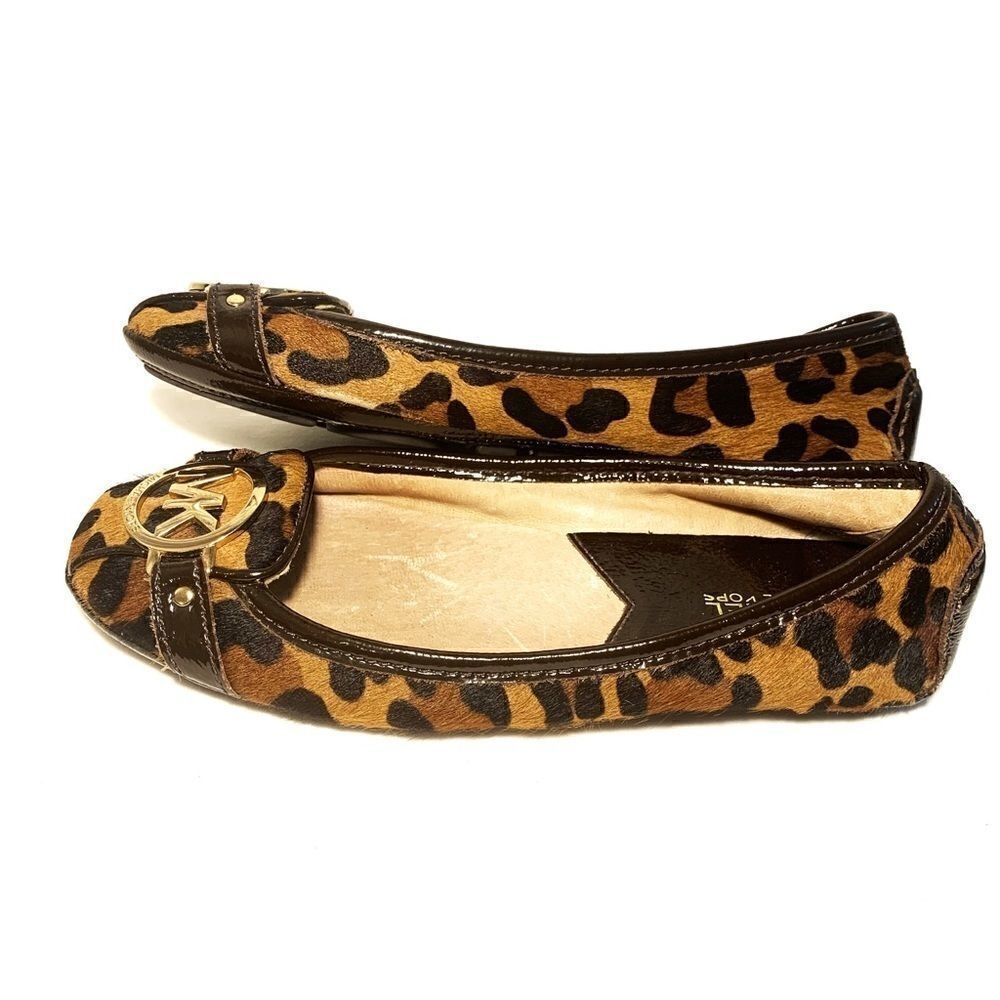 ☘️2X HP☘️ Michael Michael Kors Animal Print Calf Hair Fulton Flats (6.5) - Picture 8 of 13